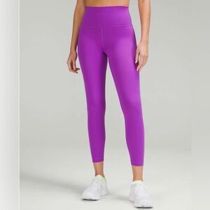 Lululemon Wunder Train Hi-Rise Tights/Leggings 23” Size 4 Moonlit Magenta